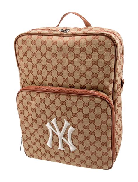 gucci new york yankees backpack|Gucci yankee hat.